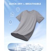 image:imageG Gradual Boys Athletic Shirts Dry Fit Kids UPF 50 Rash Guard Swim TShirts Short Sleeve Baseball Undershirt for KidsSilver