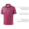 image:imageG Gradual Mens Golf Shirt Short Sleeve Print Polo Shirts for Men  Dry Fit Breathable Lightweight Stretchy Soft Moisture Wicking Comfort Collared CasualPink Flowers