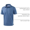 image:imageG Gradual Mens Golf Shirt Short Sleeve Print Polo Shirts for Men  Dry Fit Breathable Lightweight Stretchy Soft Moisture Wicking Comfort Collared CasualBluewhiteflag