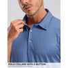 image:imageG Gradual Mens Golf Shirt Short Sleeve Print Polo Shirts for Men  Dry Fit Breathable Lightweight Stretchy Soft Moisture Wicking Comfort Collared CasualBluewhiteflag