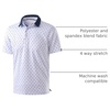 image:imageG Gradual Mens Golf Shirt Short Sleeve Print Polo Shirts for Men  Dry Fit Breathable Lightweight Stretchy Soft Moisture Wicking Comfort Collared CasualGolf Clubs White