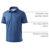 image:imageG Gradual Mens Golf Shirt Short Sleeve Print Polo Shirts for Men  Dry Fit Breathable Lightweight Stretchy Soft Moisture Wicking Comfort Collared CasualBluefloral