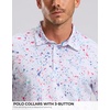 image:imageG Gradual Mens Golf Shirt Short Sleeve Print Polo Shirts for Men  Dry Fit Breathable Lightweight Stretchy Soft Moisture Wicking Comfort Collared CasualWhite Colored Dots
