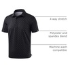 image:imageG Gradual Mens Golf Shirt Short Sleeve Print Polo Shirts for Men  Dry Fit Breathable Lightweight Stretchy Soft Moisture Wicking Comfort Collared CasualGolfclubsblack