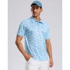 image:imageG Gradual Mens Golf Shirt Short Sleeve Print Polo Shirts for Men  Dry Fit Breathable Lightweight Stretchy Soft Moisture Wicking Comfort Collared CasualGolfcollection