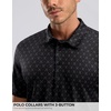 image:imageG Gradual Mens Golf Shirt Short Sleeve Print Polo Shirts for Men  Dry Fit Breathable Lightweight Stretchy Soft Moisture Wicking Comfort Collared CasualGolfclubsblack