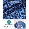 image:imageG Gradual Mens Golf Shirt Short Sleeve Print Polo Shirts for Men  Dry Fit Breathable Lightweight Stretchy Soft Moisture Wicking Comfort Collared CasualBluefloral