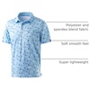 image:imageG Gradual Mens Golf Shirt Short Sleeve Print Polo Shirts for Men  Dry Fit Breathable Lightweight Stretchy Soft Moisture Wicking Comfort Collared CasualGolfcollection