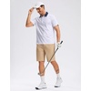 image:imageG Gradual Mens Golf Shirt Short Sleeve Print Polo Shirts for Men  Dry Fit Breathable Lightweight Stretchy Soft Moisture Wicking Comfort Collared CasualGolf Clubs White