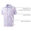 image:imageG Gradual Mens Golf Shirt Short Sleeve Print Polo Shirts for Men  Dry Fit Breathable Lightweight Stretchy Soft Moisture Wicking Comfort Collared CasualWhite Colored Dots