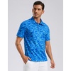 image:imageG Gradual Mens Golf Shirt Short Sleeve Print Polo Shirts for Men  Dry Fit Breathable Lightweight Stretchy Soft Moisture Wicking Comfort Collared CasualBlue Sea Wave