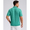 image:imageG Gradual Mens Golf Shirt Short Sleeve Print Polo Shirts for Men  Dry Fit Breathable Lightweight Stretchy Soft Moisture Wicking Comfort Collared CasualGreen Floral