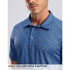 image:imageG Gradual Mens Golf Shirt Short Sleeve Print Polo Shirts for Men  Dry Fit Breathable Lightweight Stretchy Soft Moisture Wicking Comfort Collared CasualBluefloral