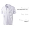 image:imageG Gradual Mens Golf Shirt Short Sleeve Print Polo Shirts for Men  Dry Fit Breathable Lightweight Stretchy Soft Moisture Wicking Comfort Collared CasualGrey Sea Wave