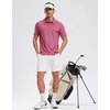image:imageG Gradual Mens Golf Shirt Short Sleeve Print Polo Shirts for Men  Dry Fit Breathable Lightweight Stretchy Soft Moisture Wicking Comfort Collared CasualPink Flowers