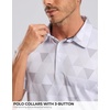 image:imageG Gradual Mens Golf Shirt Short Sleeve Print Polo Shirts for Men  Dry Fit Breathable Lightweight Stretchy Soft Moisture Wicking Comfort Collared CasualTriangulargeometry