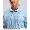 image:imageG Gradual Mens Golf Shirt Short Sleeve Print Polo Shirts for Men  Dry Fit Breathable Lightweight Stretchy Soft Moisture Wicking Comfort Collared CasualGolfcollection