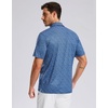 image:imageG Gradual Mens Golf Shirt Short Sleeve Print Polo Shirts for Men  Dry Fit Breathable Lightweight Stretchy Soft Moisture Wicking Comfort Collared CasualBluefloral