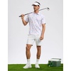 image:imageG Gradual Mens Golf Shirt Short Sleeve Print Polo Shirts for Men  Dry Fit Breathable Lightweight Stretchy Soft Moisture Wicking Comfort Collared CasualWhite Colored Dots