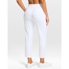 image:imageG Gradual Petite Pants for Women 2426 Ankle Pants with 2 Pockets  Petite Friendly External Drawstring Soft 4way Stretch Easy to care for Wrinkle Free Casual Golf Travel AthleticWhite