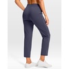 image:imageG Gradual Petite Pants for Women 2426 Ankle Pants with 2 Pockets  Petite Friendly External Drawstring Soft 4way Stretch Easy to care for Wrinkle Free Casual Golf Travel AthleticNavy