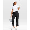 image:imageG Gradual Petite Pants for Women 2426 Ankle Pants with 2 Pockets  Petite Friendly External Drawstring Soft 4way Stretch Easy to care for Wrinkle Free Casual Golf Travel AthleticBlack