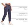 image:imageG Gradual Petite Pants for Women 2426 Ankle Pants with 2 Pockets  Petite Friendly External Drawstring Soft 4way Stretch Easy to care for Wrinkle Free Casual Golf Travel AthleticNavy
