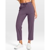 image:imageG Gradual Petite Pants for Women 2426 Ankle Pants with 2 Pockets  Petite Friendly External Drawstring Soft 4way Stretch Easy to care for Wrinkle Free Casual Golf Travel AthleticDark Purple