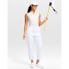 image:imageG Gradual Petite Pants for Women 2426 Ankle Pants with 2 Pockets  Petite Friendly External Drawstring Soft 4way Stretch Easy to care for Wrinkle Free Casual Golf Travel AthleticWhite