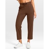 image:imageG Gradual Petite Pants for Women 2426 Ankle Pants with 2 Pockets  Petite Friendly External Drawstring Soft 4way Stretch Easy to care for Wrinkle Free Casual Golf Travel AthleticBrown