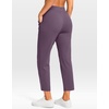 image:imageG Gradual Petite Pants for Women 2426 Ankle Pants with 2 Pockets  Petite Friendly External Drawstring Soft 4way Stretch Easy to care for Wrinkle Free Casual Golf Travel AthleticDark Purple