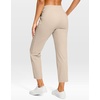 image:imageG Gradual Petite Pants for Women 2426 Ankle Pants with 2 Pockets  Petite Friendly External Drawstring Soft 4way Stretch Easy to care for Wrinkle Free Casual Golf Travel AthleticDusty White