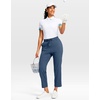 image:imageG Gradual Petite Pants for Women 2426 Ankle Pants with 2 Pockets  Petite Friendly External Drawstring Soft 4way Stretch Easy to care for Wrinkle Free Casual Golf Travel AthleticDark Blue