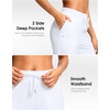image:imageG Gradual Petite Pants for Women 2426 Ankle Pants with 2 Pockets  Petite Friendly External Drawstring Soft 4way Stretch Easy to care for Wrinkle Free Casual Golf Travel AthleticWhite