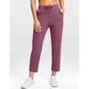 image:imageG Gradual Petite Pants for Women 2426 Ankle Pants with 2 Pockets  Petite Friendly External Drawstring Soft 4way Stretch Easy to care for Wrinkle Free Casual Golf Travel AthleticDark Pink