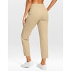 image:imageG Gradual Petite Pants for Women 2426 Ankle Pants with 2 Pockets  Petite Friendly External Drawstring Soft 4way Stretch Easy to care for Wrinkle Free Casual Golf Travel AthleticKhaki
