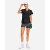 image:imageG Gradual Polo Shirts for Women Short Sleeve Golf Shirts V Neck Collared Top Cooling Lightweight UPF 50 Tennis Work Dry FitWide Black Stripe