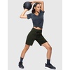 image:imageG Gradual Womens 7 Athletic Hiking Long Shorts with Pockets High Waisted Stretchy Bermuda Shorts for Women Workout CasualArmy Green