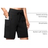 image:imageG Gradual Womens 7 Athletic Hiking Long Shorts with Pockets High Waisted Stretchy Bermuda Shorts for Women Workout CasualBlack