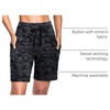 image:imageG Gradual Womens 7 Athletic Hiking Long Shorts with Pockets High Waisted Stretchy Bermuda Shorts for Women Workout CasualBlack Camo
