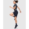 image:imageG Gradual Womens 7 Athletic Hiking Long Shorts with Pockets High Waisted Stretchy Bermuda Shorts for Women Workout CasualNavy