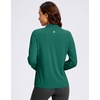 image:imageG Gradual Womens Sun Protection Lightweight Athletic Jacket Zip Up Jacket  UPF 50 4 Pockets Breathable Stretchy Quick Dry Raglan Long sleevesThumb Hole Workout Running Sun Cover Up ShirtBlackish Green