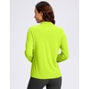 image:imageG Gradual Womens Sun Protection Lightweight Athletic Jacket Zip Up Jacket  UPF 50 4 Pockets Breathable Stretchy Quick Dry Raglan Long sleevesThumb Hole Workout Running Sun Cover Up ShirtNeon Green