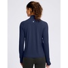 image:imageG Gradual Womens Sun Protection Lightweight Athletic Jacket Zip Up Jacket  UPF 50 4 Pockets Breathable Stretchy Quick Dry Raglan Long sleevesThumb Hole Workout Running Sun Cover Up ShirtNavy