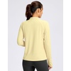 image:imageG Gradual Womens Sun Protection Lightweight Athletic Jacket Zip Up Jacket  UPF 50 4 Pockets Breathable Stretchy Quick Dry Raglan Long sleevesThumb Hole Workout Running Sun Cover Up ShirtLight Yellow