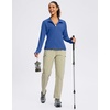 image:imageG Gradual Womens Sun Protection Lightweight Athletic Jacket Zip Up Jacket  UPF 50 4 Pockets Breathable Stretchy Quick Dry Raglan Long sleevesThumb Hole Workout Running Sun Cover Up ShirtDark Blue