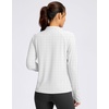 image:imageG Gradual Womens Sun Protection Lightweight Athletic Jacket Zip Up Jacket  UPF 50 4 Pockets Breathable Stretchy Quick Dry Raglan Long sleevesThumb Hole Workout Running Sun Cover Up ShirtBlack Dot
