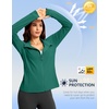 image:imageG Gradual Womens Sun Protection Lightweight Athletic Jacket Zip Up Jacket  UPF 50 4 Pockets Breathable Stretchy Quick Dry Raglan Long sleevesThumb Hole Workout Running Sun Cover Up ShirtBlackish Green