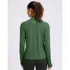 image:imageG Gradual Womens Sun Protection Lightweight Athletic Jacket Zip Up Jacket  UPF 50 4 Pockets Breathable Stretchy Quick Dry Raglan Long sleevesThumb Hole Workout Running Sun Cover Up ShirtGreen