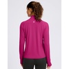 image:imageG Gradual Womens Sun Protection Lightweight Athletic Jacket Zip Up Jacket  UPF 50 4 Pockets Breathable Stretchy Quick Dry Raglan Long sleevesThumb Hole Workout Running Sun Cover Up ShirtRose
